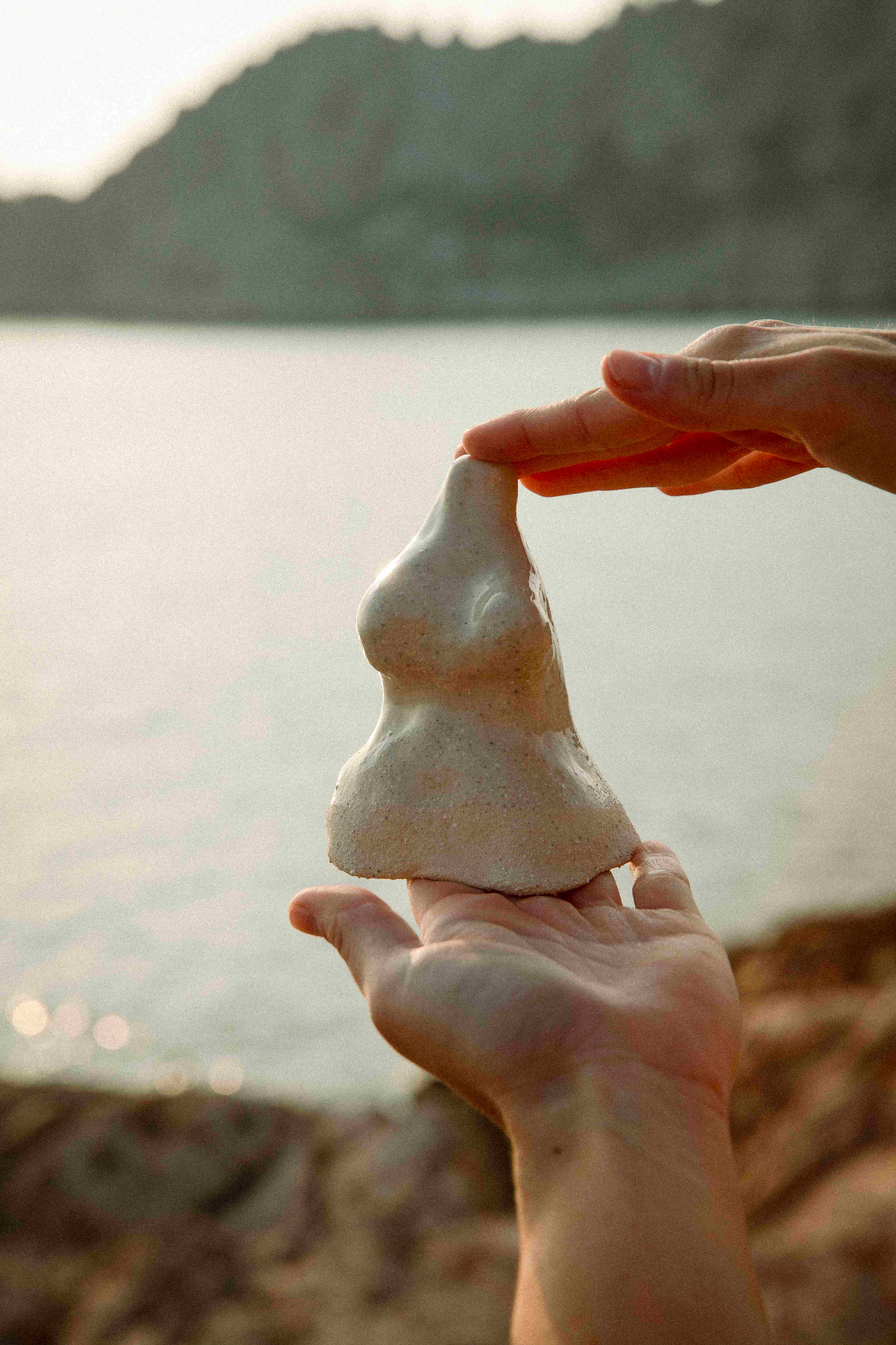 Forme organique céramique bord de mer